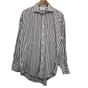 Vintage Burberrys Button Up Shirt Size 17-35 Made In USA Classic Preppy
